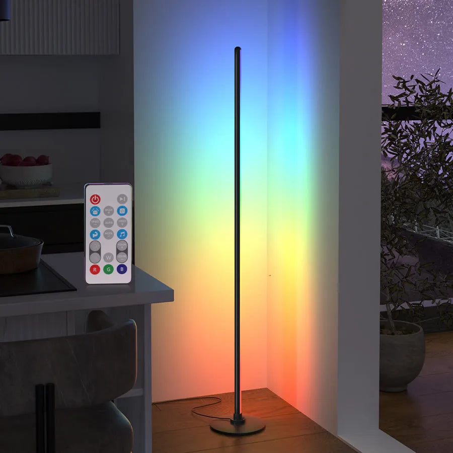 CL Lighting Home Decorative Standing Lamp 1.35M RGB Remote Control Led Floor Lamp Decorative Ambient Floor Light