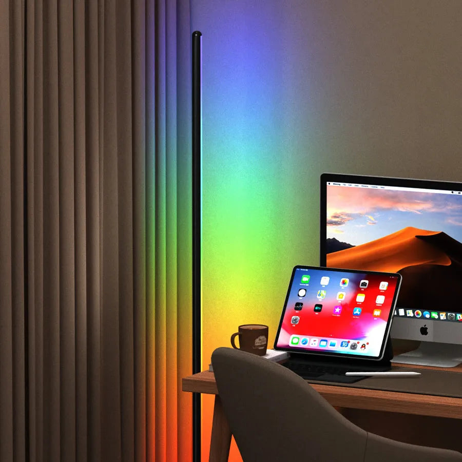 CL Lighting Home Decorative Standing Lamp 1.35M RGB Remote Control Led Floor Lamp Decorative Ambient Floor Light
