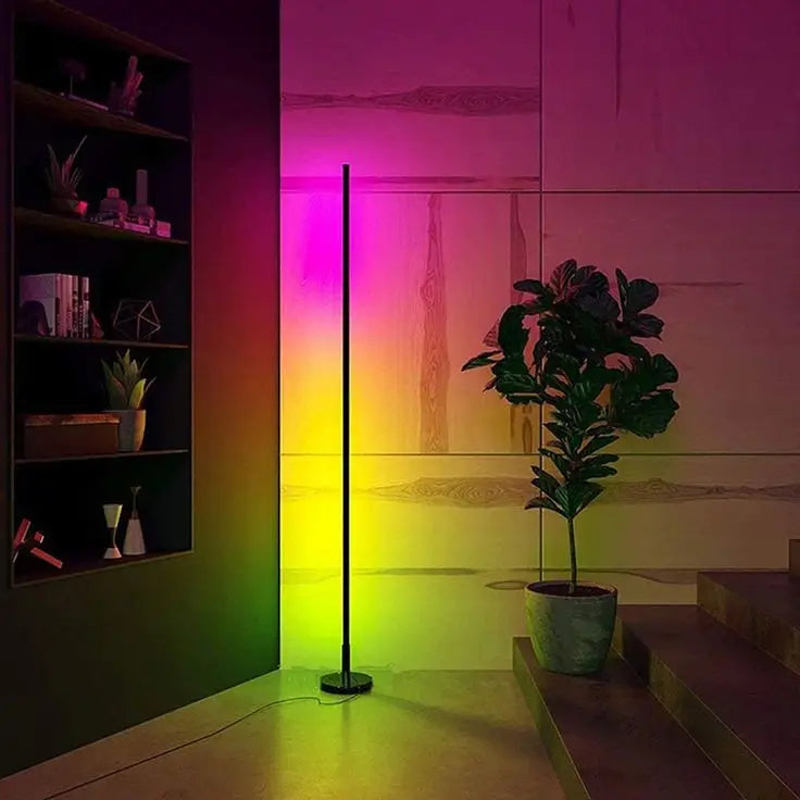 E-commerce Supplier Smart Rgb Magic Color Modern Led Corner Floor Lamp Indoor Lighting for Home Hotel Villa Room Decoration