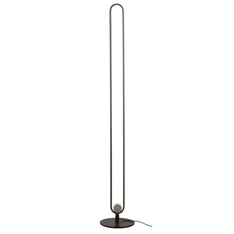 HFBH Nordic Modern Circle Standing Metal Led Rgb Corner Floor Lamp With Remote Control 2025