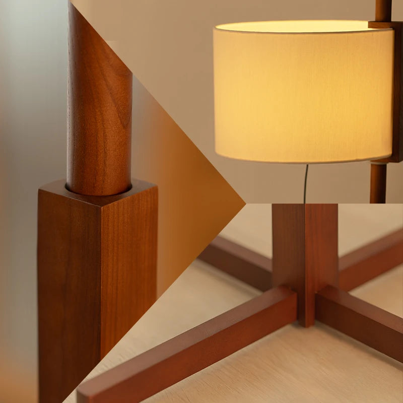 Aisilan Classic Sofa Bedroom Living Room Hotel E27 Corner Wooden Standing Floor Lamp