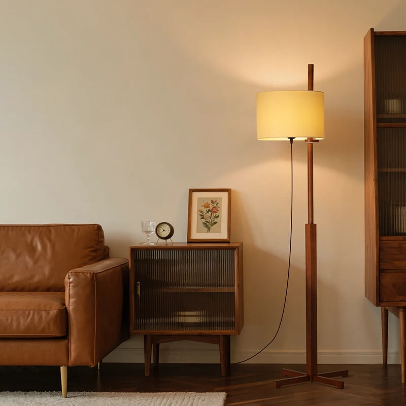 Aisilan Classic Sofa Bedroom Living Room Hotel E27 Corner Wooden Standing Floor Lamp