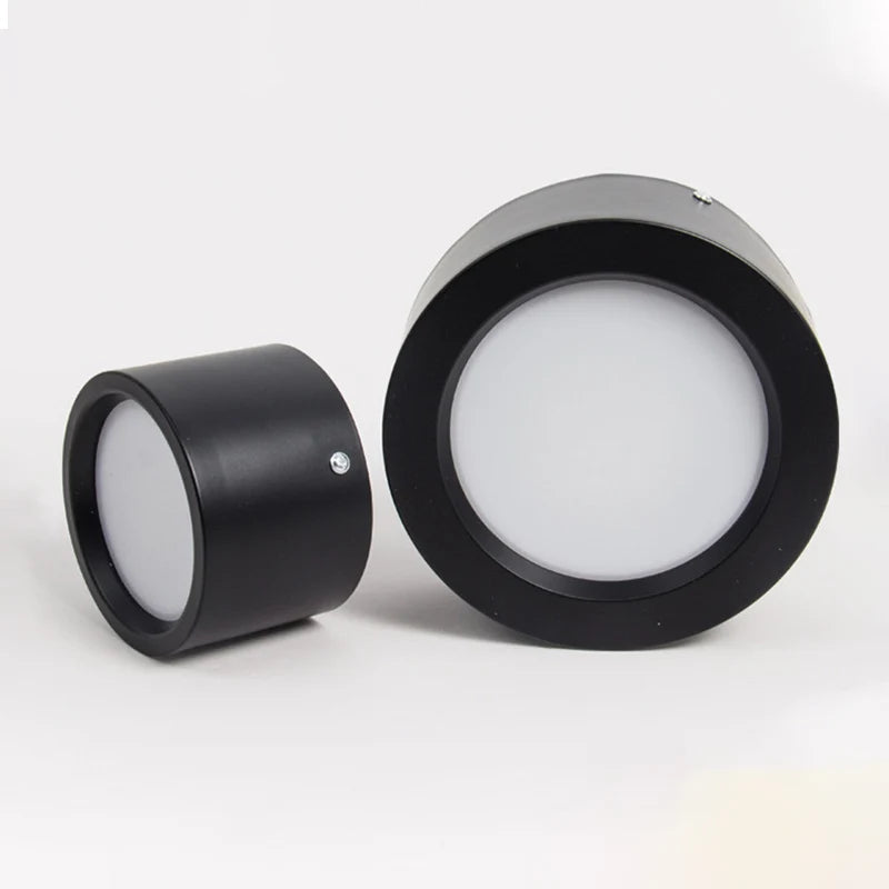 LED Surface Mounted Downlight Round Household Porch Light High Bright Ceiling Aisle Bucket Down Light