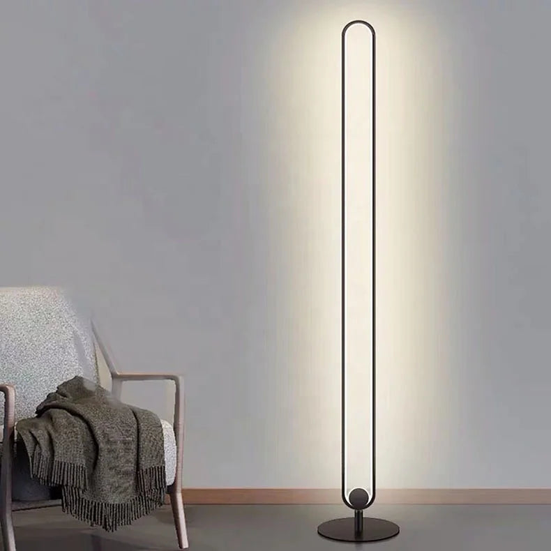 App-Controlled RGB LED U-Shaped Floor Lamp with Stepless Dimming for Home Decor in Living Room Bedroom Indoor Use