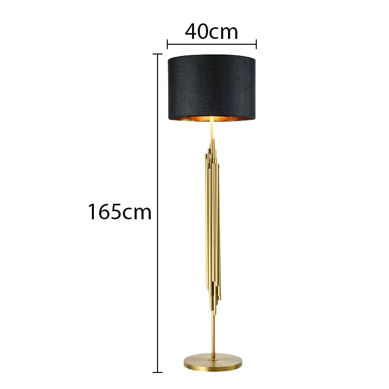 Hot Sale Indoor Floor Task Lamp Brass Colors LED Home Decoration Gold Iron Modern Floor Lamp