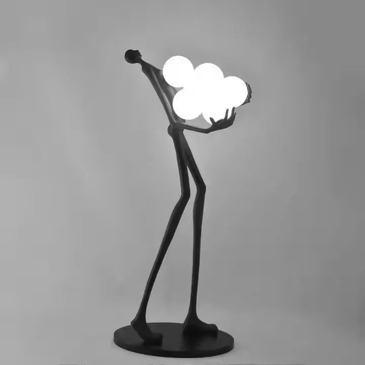 Modern Minimalist Hotel Nordic Living Room Corner Resin Sculpture Floor Light Designer Art Decoration Standing Led Floor Lamp