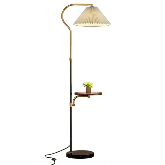 Luxury Living Room Sofa Floor Lamp with Wireless Rechargeable Table Minimalist Bedroom Bedside Lamp Marble Base Standing Lamp