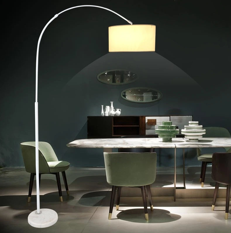 Modern Simple Fishing Light Nordic Living Room Sofa Study Creative Light Luxury Coffee Table Vertical Floor Lamp Lamp
