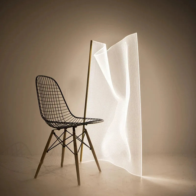 Creative Living Room Lamp Geometric Irregular Art Modeling Hotel Model Room Simple Modern Acrylic Floor Lamp