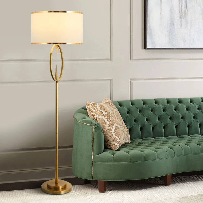 Hot Sale Indoor Floor Task Lamp Brass Colors LED Home Decoration Gold Iron Modern Floor Lamp