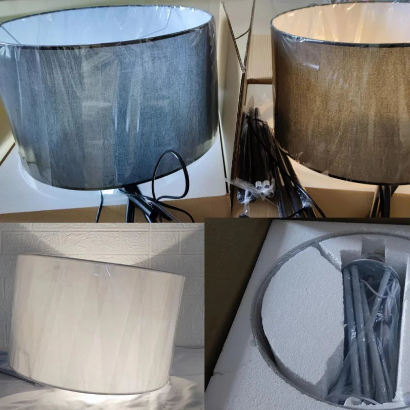 Tripod Design Metal Corner Floor Lights White Black Color Standing Floor Lamps for Livingroom Bedroom Study Home Decoration