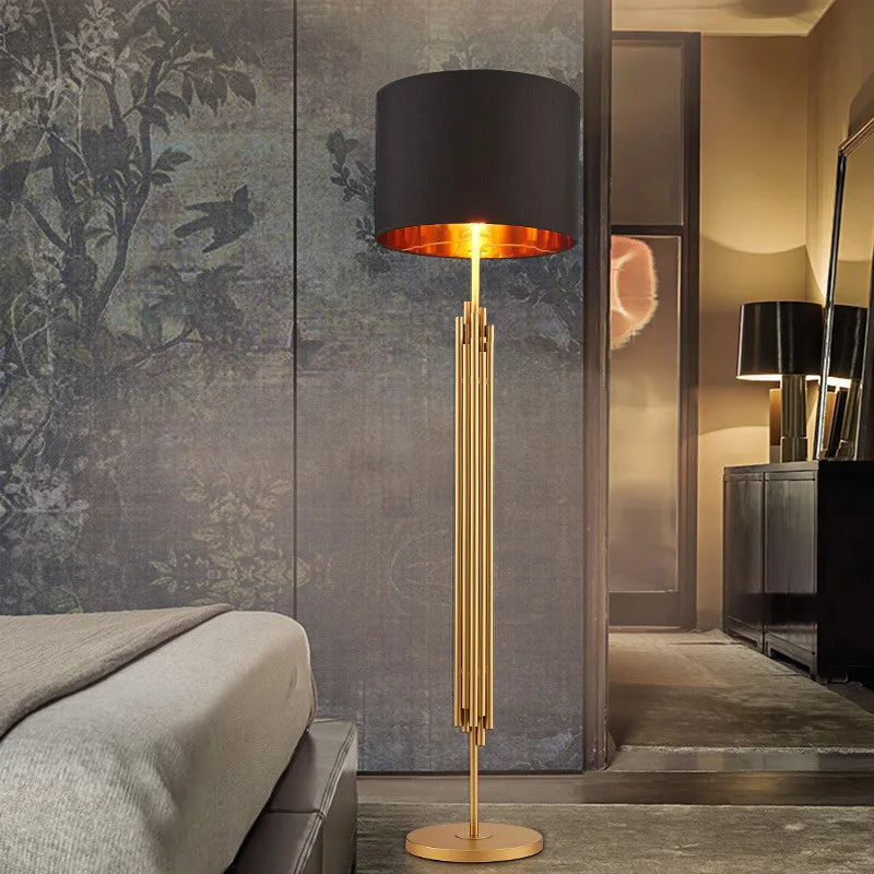 Hot Sale Indoor Floor Task Lamp Brass Colors LED Home Decoration Gold Iron Modern Floor Lamp