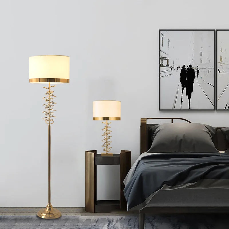 Hot Sale Indoor Floor Task Lamp Brass Colors LED Home Decoration Gold Iron Modern Floor Lamp