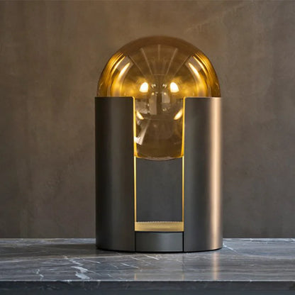 Nordic Modern Luxury Living Room Floor Light Simple Iron Body with Cylindrical Glass LED Eye Corridor Spotlight