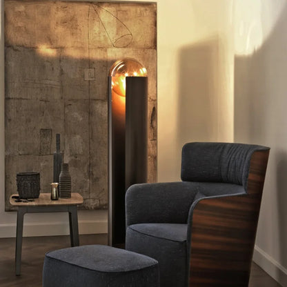 Nordic Modern Luxury Living Room Floor Light Simple Iron Body with Cylindrical Glass LED Eye Corridor Spotlight