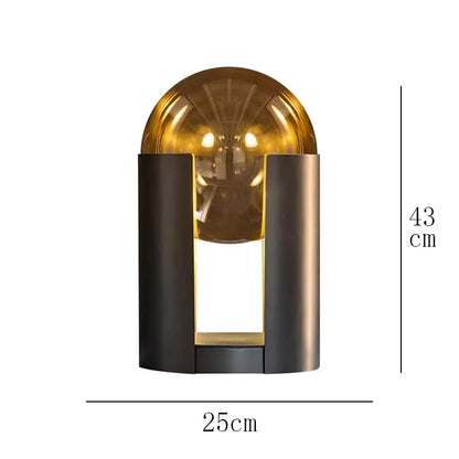 Nordic Modern Luxury Living Room Floor Light Simple Iron Body with Cylindrical Glass LED Eye Corridor Spotlight