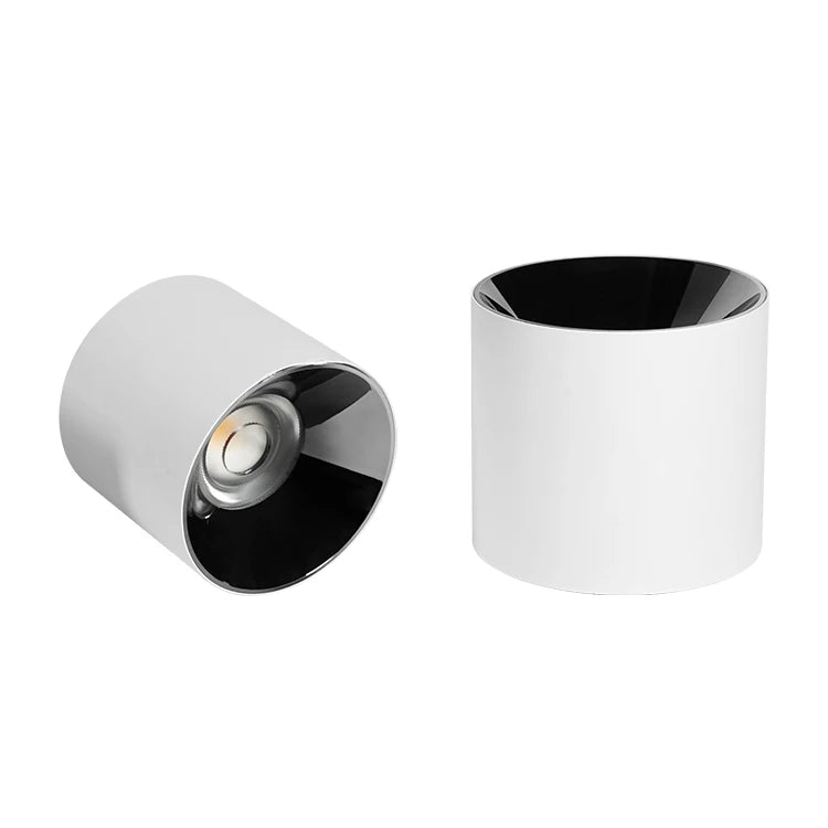 12W 18W 25W 30W 35W Anti Glare Round Ceiling Surface Mounted Cylinder LED Downlight COB Spot Lights Downlights