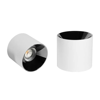12W 18W 25W 30W 35W Anti Glare Round Ceiling Surface Mounted Cylinder LED Downlight COB Spot Lights Downlights