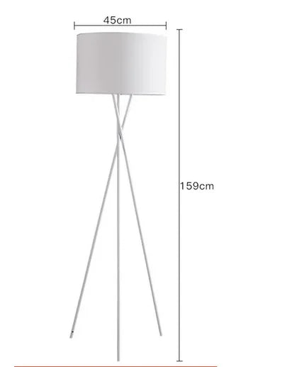 Tripod Design Metal Corner Floor Lights White Black Color Standing Floor Lamps for Livingroom Bedroom Study Home Decoration