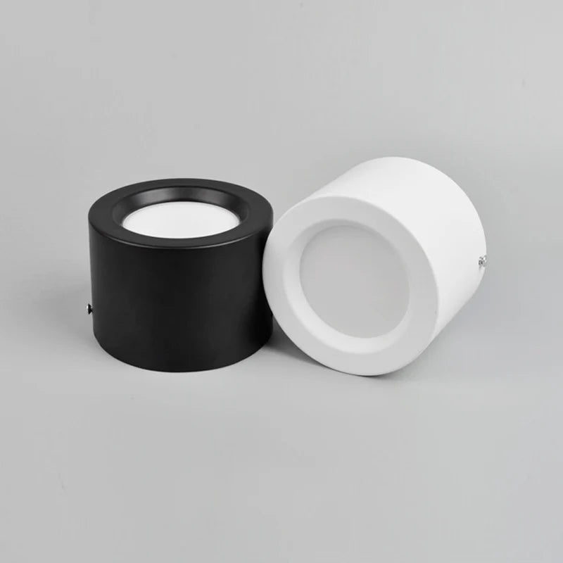 LED Surface Mounted Downlight Round Household Porch Light High Bright Ceiling Aisle Bucket Down Light