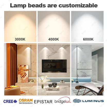 Multiple Installation Methods Surface Mounted LED Downlights Cylinder Hanging  Down Light Led Pendant Light Rail Track Spotlight