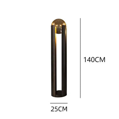 Nordic Modern Luxury Living Room Floor Light Simple Iron Body with Cylindrical Glass LED Eye Corridor Spotlight